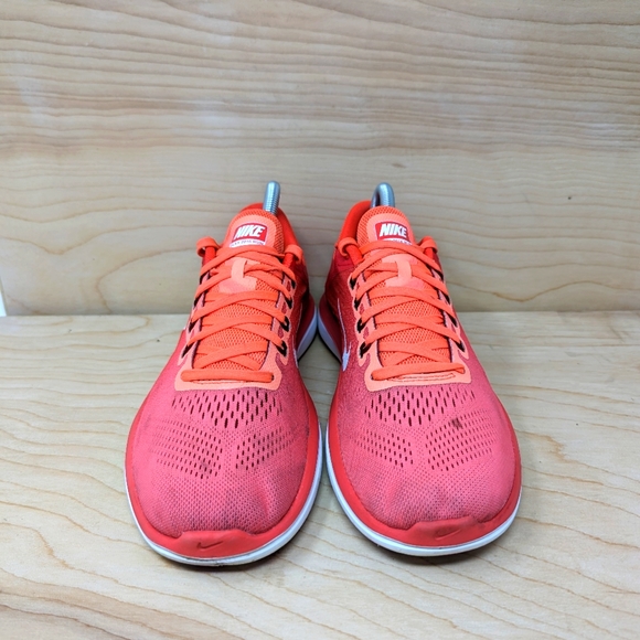 Womens Nike Flex Run 2016 Red Orange Running Sneakers SZ 8.5 US - Picture 2 of 7